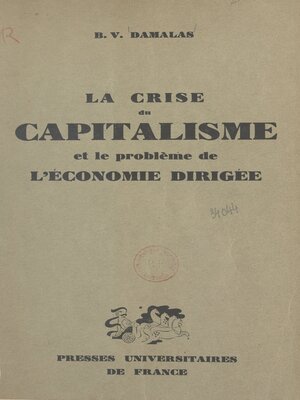 cover image of La crise du capitalisme et le problème de l'économie dirigée